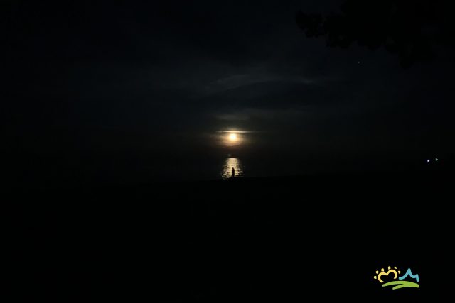 Moonrises along Lake Huron